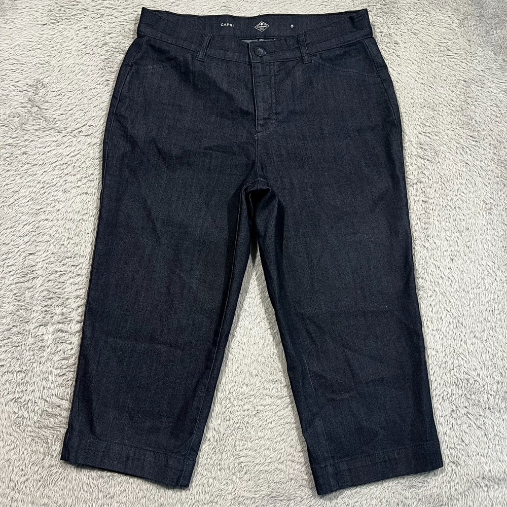 St‎ John's Bay Capri Pants Blue Casual Beach Women's 8 31x19